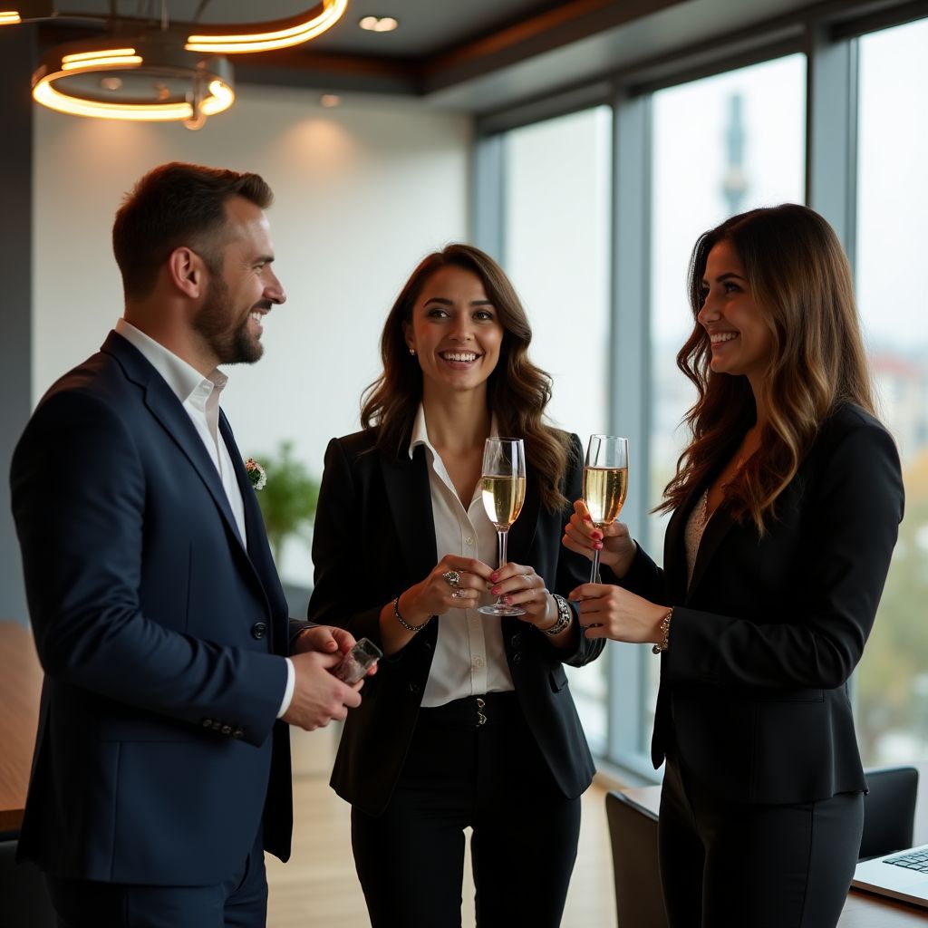 Business coaching achievement celebration